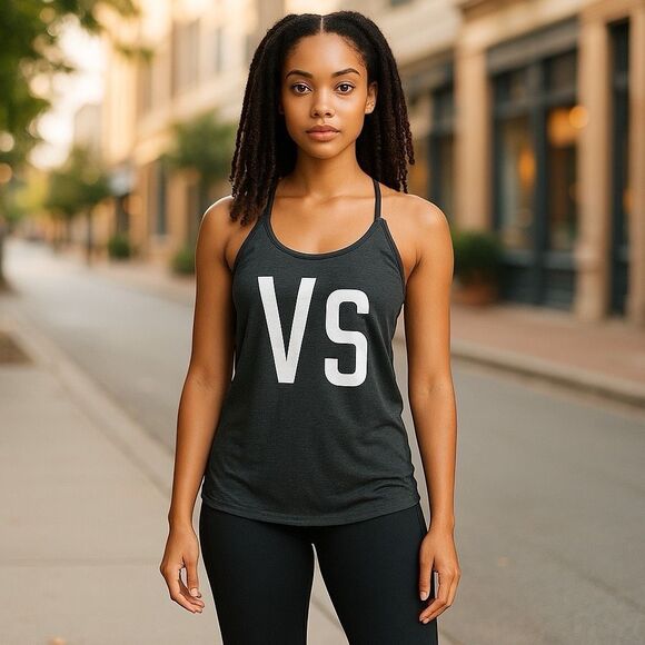 Victoria's Secret Women's Dark Gray Racerback Tank Top Size Small - Picture 1 of 6